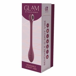 GLAM Bendable G-Spot Vibe silikonowy, elastyczny, 22 cm, IPX6, fioletowy