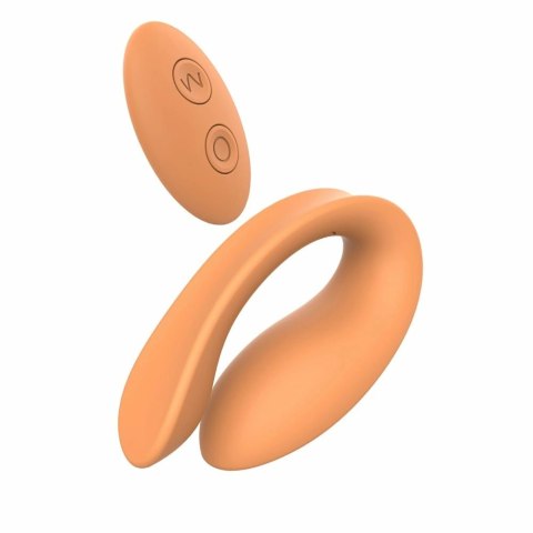 GLAM Couples Vibrator - bezprzewodowy, silikonowy, złoty, 6,5-8,5 cm