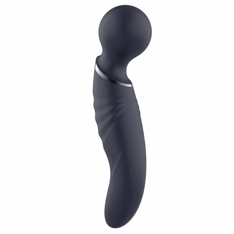 GLAM Dual Wand Vibe - dwustronny masażer silikonowy, wodoodporny