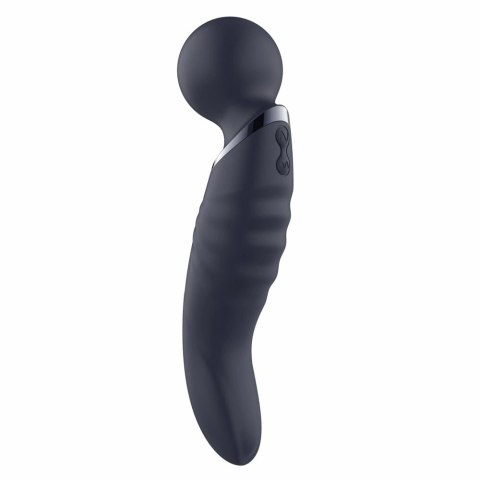 GLAM Dual Wand Vibe - dwustronny masażer silikonowy, wodoodporny