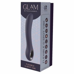 GLAM FLEXIBLE G-SPOT VIBE silikonowy wibrator punktu G, fioletowy 22 cm