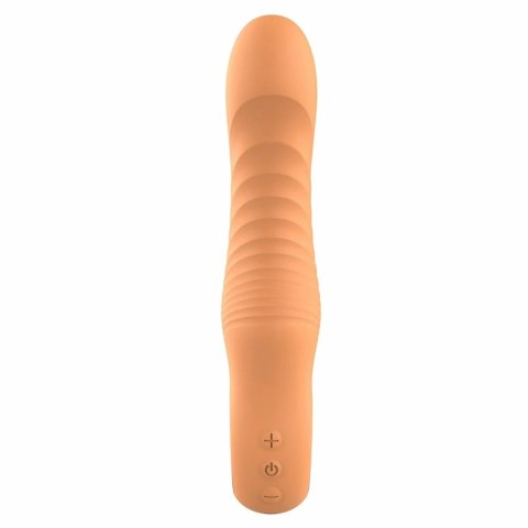 GLAM FLEXIBLE RIBBED VIBE silikonowy wibrator elastyczny 22 cm IPX6