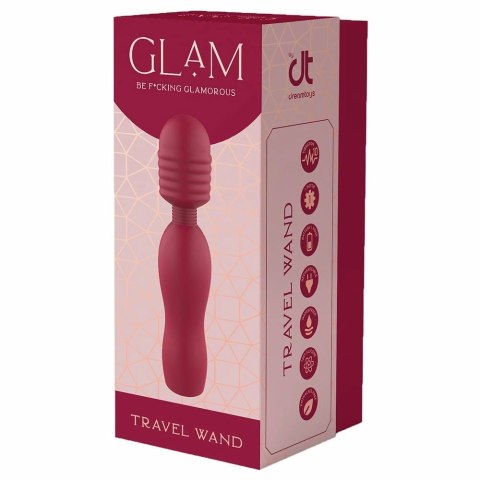GLAM TRAVEL WAND - kompaktowy masażer silikonowy, 10 trybow, USB