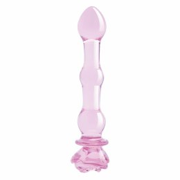 GLAZE GLASS Rosebud Beaded - szklany model z koralikami, 20 cm