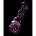 GLAZE GLASS Rosebud Beaded - szklany model z koralikami, 20 cm