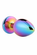 GLEAMING LOVE Multicolour Plug Medium z kryształem, aluminium 8,3 cm