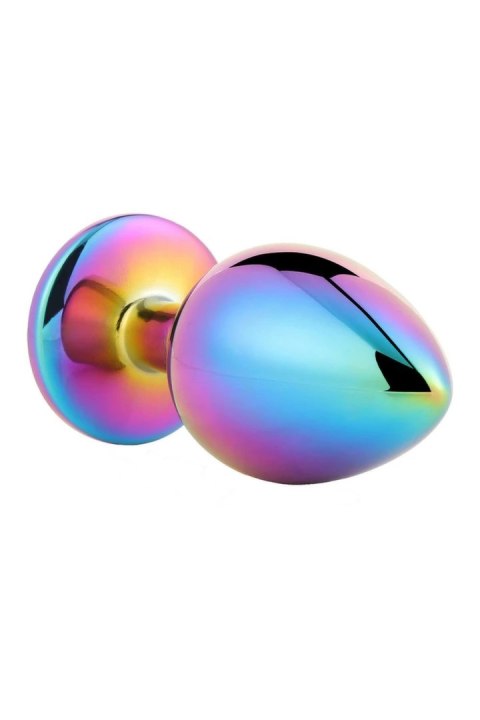 GLEAMING LOVE Multicolour Plug Small z kryształkiem, aluminium 7,1 cm