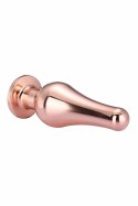 GLEAMING LOVE Rose Gold Plug S z kryształkiem, aluminium 9 cm
