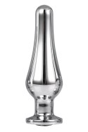 GLEAMING LOVE Silver Plug M z kryształem, aluminiowy, 11 cm
