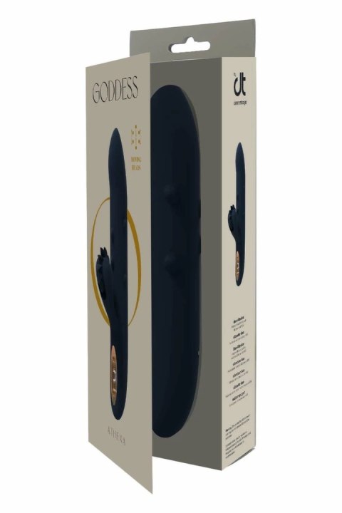 GODDESS COLLECTION ATHENA silikonowy masażer z funkcją ruchomych koralikow 23 cm