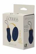 GODDESS COLLECTION Apollo - Jajko wibrujące z pilotem, granatowe, 7 trybow