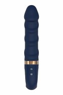 GODDESS COLLECTION BELENOS - masażer z podgrzewaniem, granatowy, 23 cm