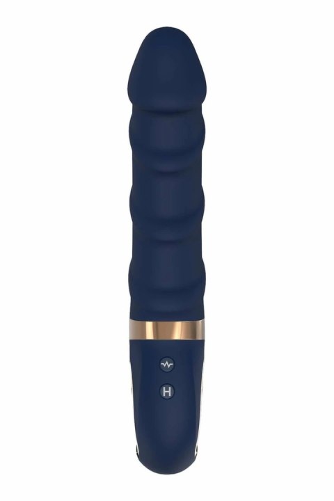 GODDESS COLLECTION BELENOS - masażer z podgrzewaniem, granatowy, 23 cm