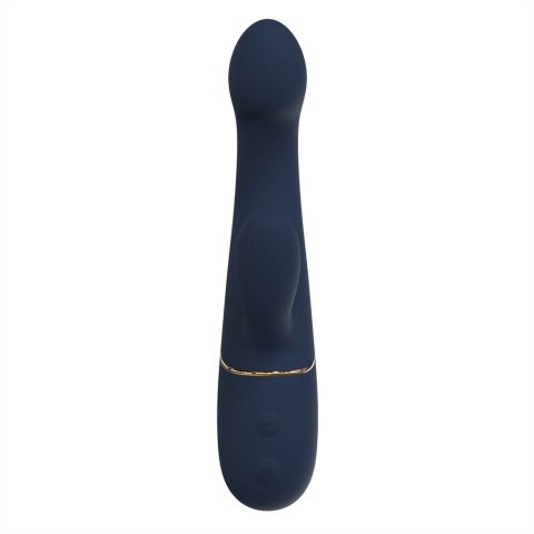 GODDESS HESTIA Nodding Duo Vibrator silikonowy granatowy 20,8 cm
