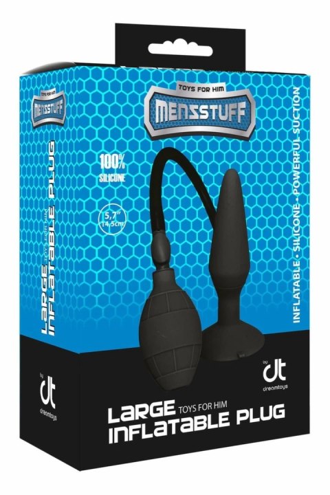 MENZSTUFF Large Inflatable Plug anatomiczny z pompką i przyssawką