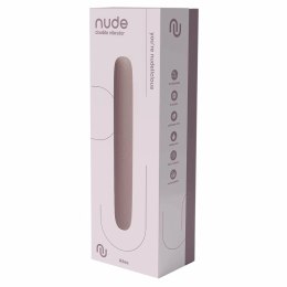 NUDE AILEE Double Vibrator Travel Size - elastyczny model dwustronny USB
