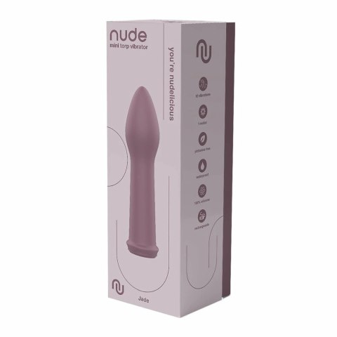 NUDE Jade Mini Torp Vibrator silikonowy, 10 trybow, wodoodporny, zielony