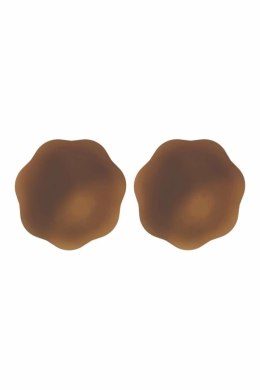 PEEKABOOS Samoprzylepne silikonowe osłonki na sutki Brown 6,3 cm