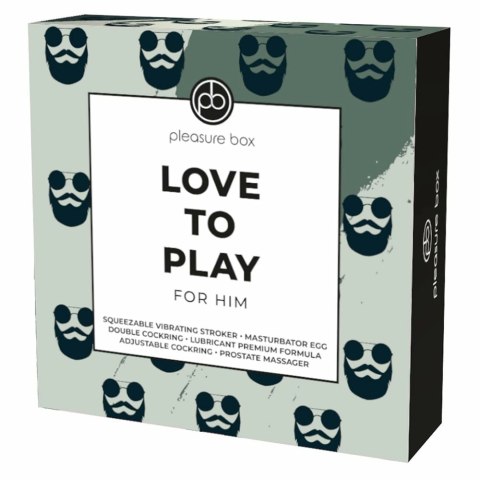 PLEASURE BOX Love To Play Zestaw Intymny dla Mężczyzn 7 elementow
