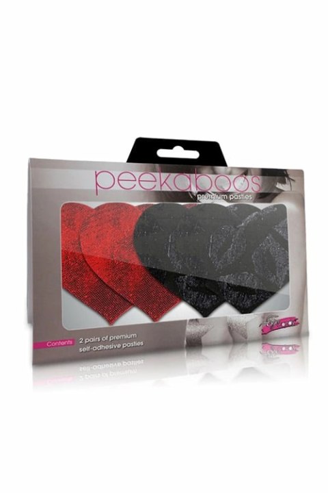 Peekaboo Pasties Stolen Kisses Hearts - samoprzylepne ozdoby serca 2 pary