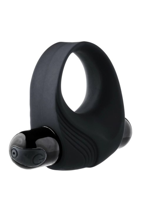 RAMROD Pierścień Wibrujący z Dużą Wkładką Wibracyjną Czarny 8cm