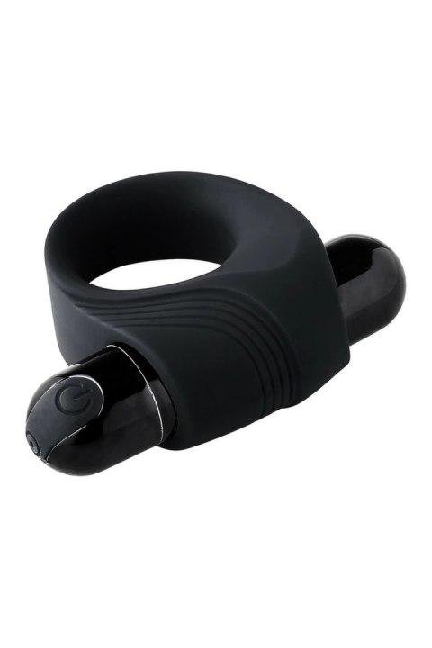 RAMROD Pierścień Wibrujący z Dużą Wkładką Wibracyjną Czarny 8cm