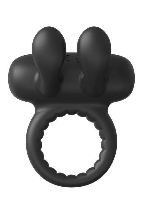 RAMROD Rabbit Pierścień Wibrujący Czarny USB IPX6 10 Trybow