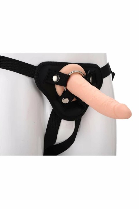 REALSTUFF Strap On Real Dildo silikonowy zestaw z uprzężą 20 cm