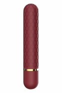 ROMANCE LIZZY mini masażer wibrujący, burgund, 10 trybow, USB