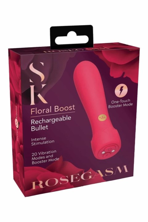 SECRET KISSES ROSEGASM Floral Boost Bullet 20 trybow USB silikonowy