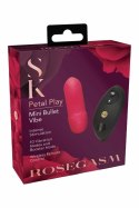 SECRET KISSES Rosegasm Petal Play Mini Bullet - 10 trybow, pilot, rożowy