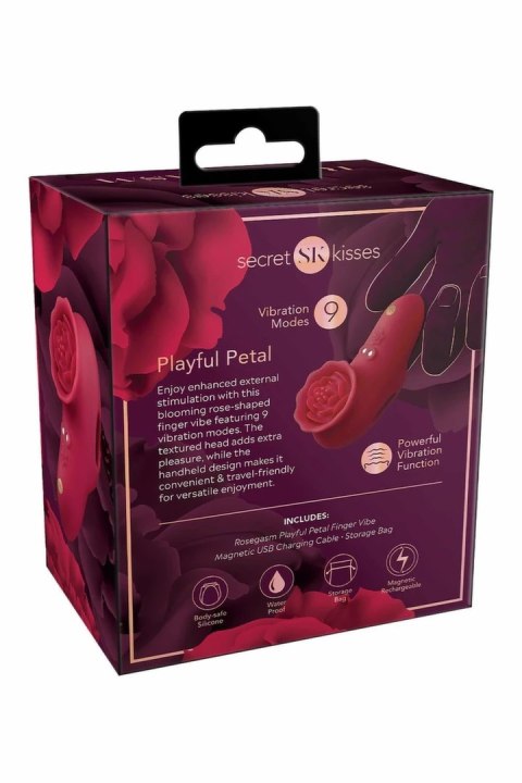 SECRET KISSES Rosegasm Playful Finger Vibe silikonowy 9 trybow USB