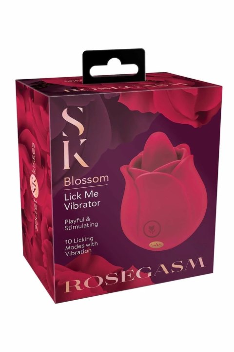 SECRET KISSES Rosegasm Rose Blossom Licker kompaktowy masażer 10 trybow