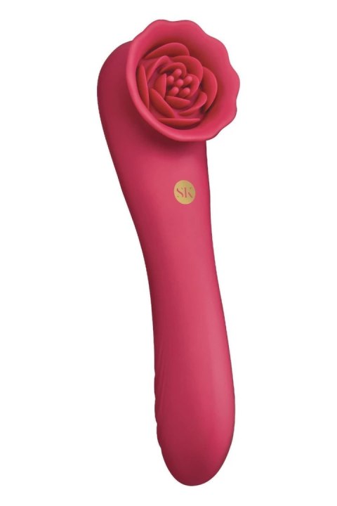 SECRET KISSES Rosegasm Rose Quake Vibe podwojny system wibracji rożowy
