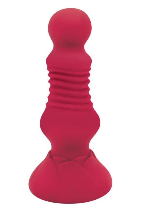 SECRET KISSES Thrusting Rosebud Plug z pilotem, 10 trybow, USB