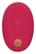 SECRET KISSES Thrusting Rosebud Plug z pilotem, 10 trybow, USB