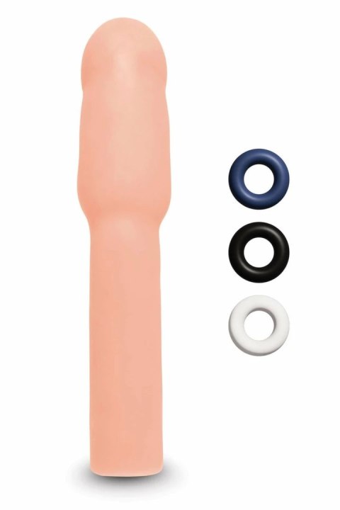 SIZE UP 4 Inch Extender Flesh - anatomiczna nakładka powiększająca TPE