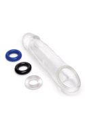 SIZE UP Clear View Extender Classic z pętlą i 3 pierścieniami, przezroczysty