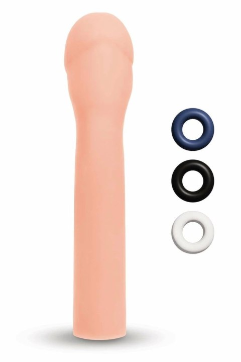 SIZE UP Extender 3 cale Flesh - anatomiczna nakładka powiększająca TPE