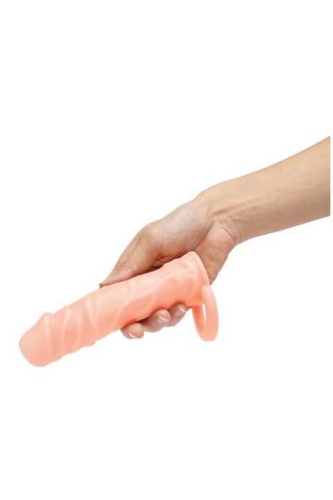 SIZE UP Nakładka silikonowa z pętlą, powiększająca, cielista 15,2 cm
