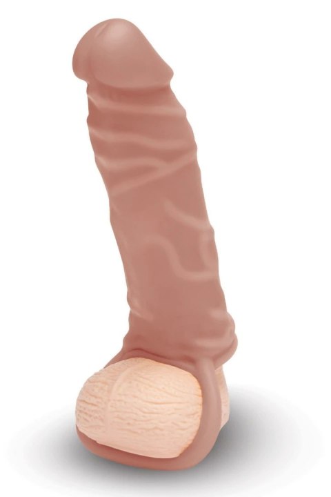 SIZE UP Silicone Extender z pętlą i pierścieniami, kolor tan, 15,2 cm