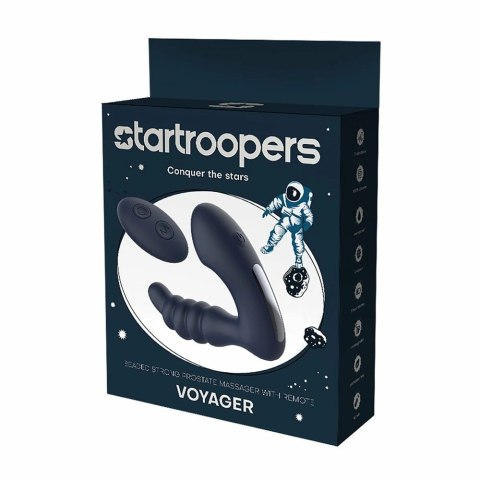 STARTROOPERS Voyager masażer prostaty z pilotem, 7 trybow, USB