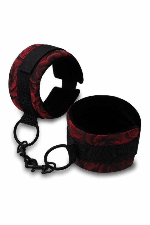 Secret Kisses Rosegasm Cuffs zestaw kajdanek z opaską satynową