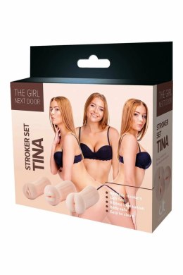 THE GIRL NEXT DOOR TINA zestaw 3 modeli intymnych TPE 10,5 cm