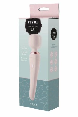 VIVRE BODYWAND NANA rożowa - masażer wodoodporny 18,2 cm USB
