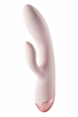 VIVRE DUO VIBE COCO - dwusilnikowy model silikonowy, wodoodporny, rożowy