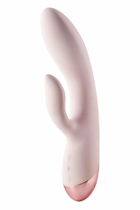 VIVRE DUO VIBE COCO - dwusilnikowy model silikonowy, wodoodporny, rożowy