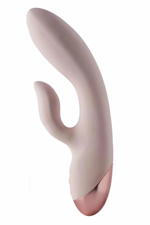 VIVRE DUO VIBE COCO - dwusilnikowy model silikonowy, wodoodporny, rożowy