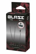 BLAZE Deluxe - zestaw metalowych klamer z regulacją i łańcuszkami