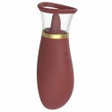 Dream Toys ROMANCE ROXY - dwufunkcyjny model ssąco-rotacyjny, burgundowy